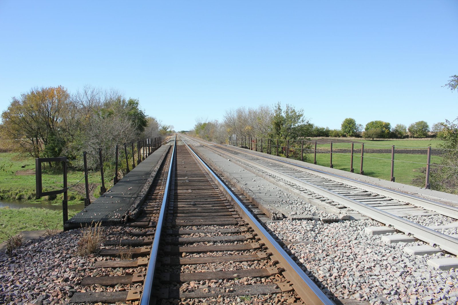 Looking west